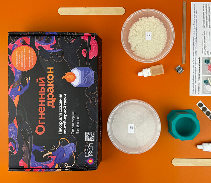 EBRU PROFI dragon box flat lay with contents